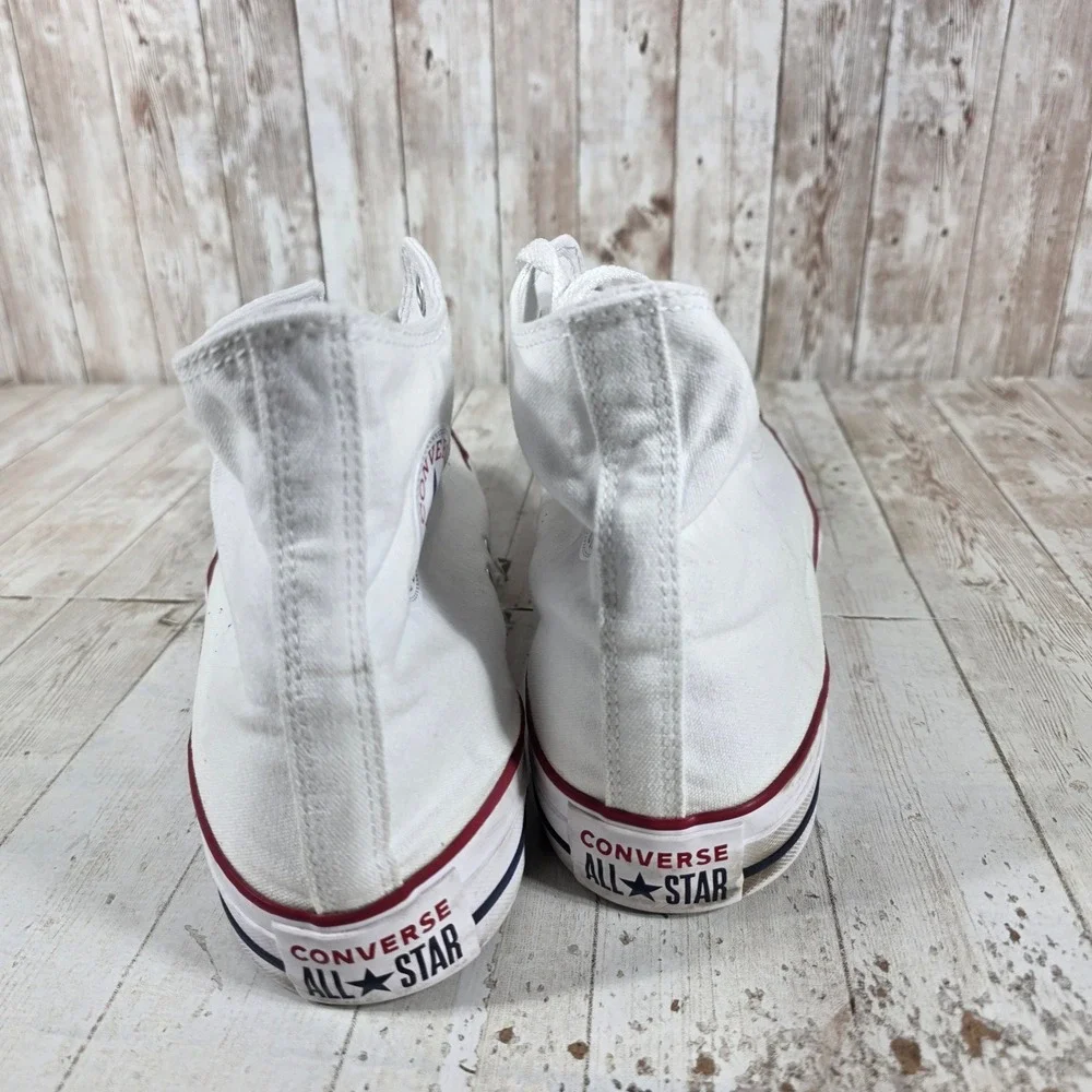 Converse Chuck Taylor All Star High Top White Canvas Sneakers M7650 Womens 16